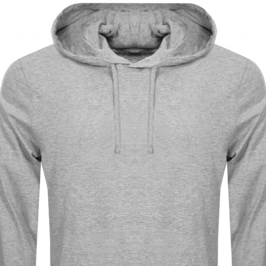 Ralph Lauren Long Sleeved Hooded T Shirt Grey